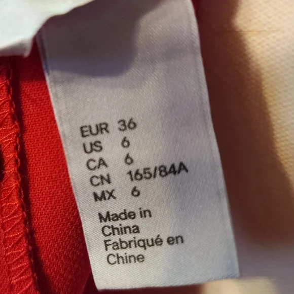 H&M Red Lace Halter Dress Size 6 - Picture 3 of 11